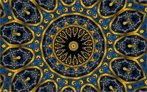 Ornamental mandala design background in traditional oriental style