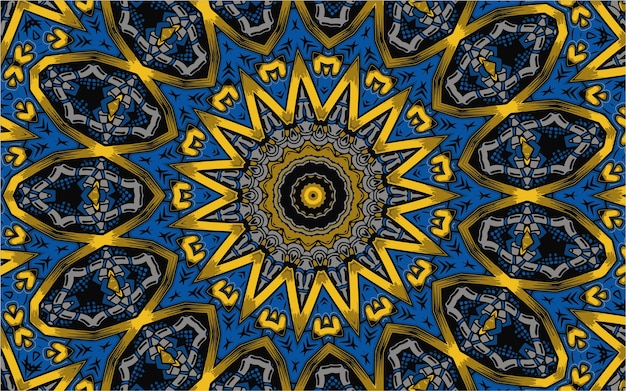 Ornamental mandala design background in traditional oriental style