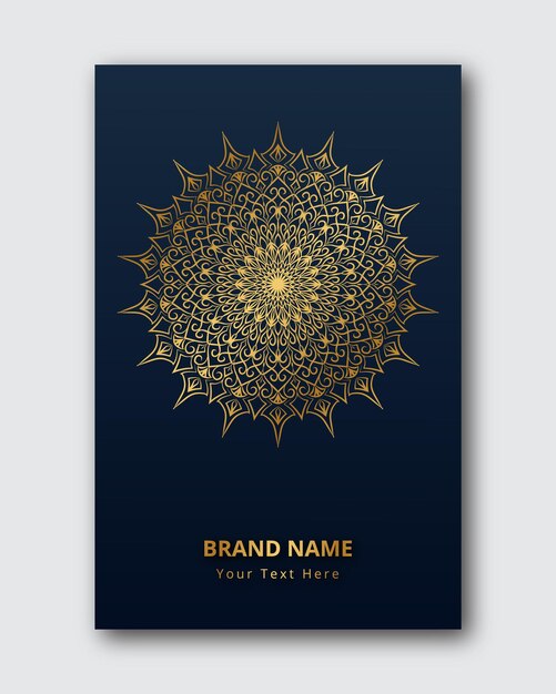 ornamental mandala design background vector