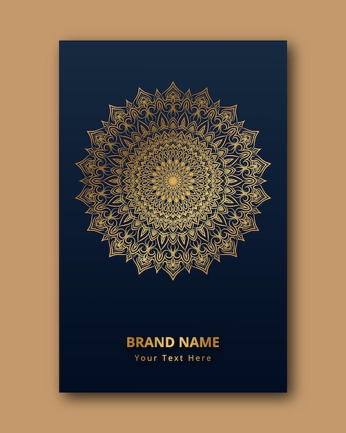 ornamental mandala design background vector