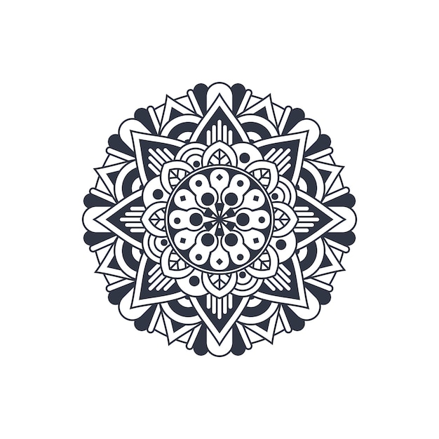 Ornamental mandala design background vector