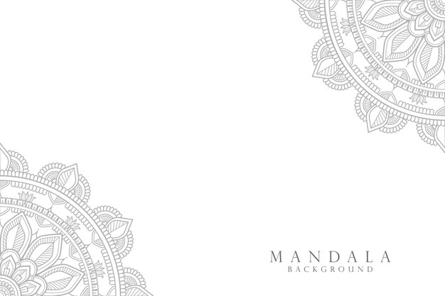 Vector ornamental mandala design background