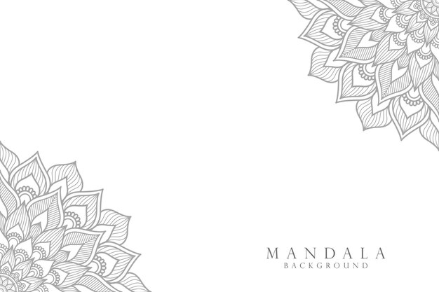 Vector ornamental mandala design background