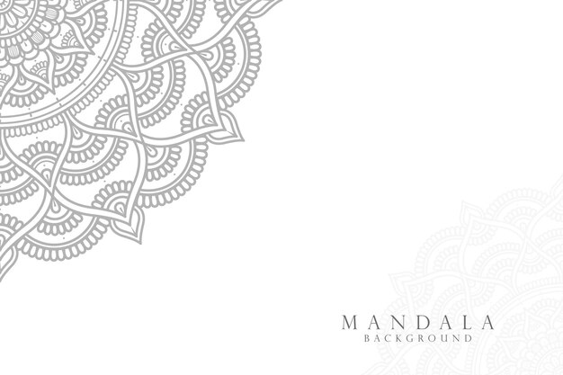 Vector ornamental mandala design background