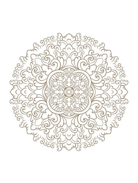 Ornamental mandala design background