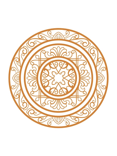 Sfondo di disegno di mandala ornamentale