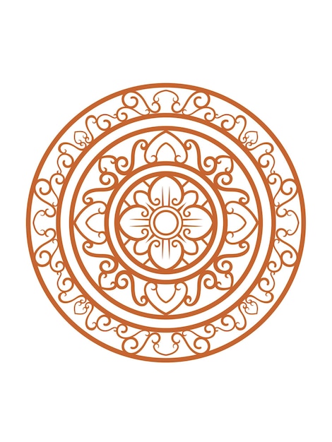 Sfondo di disegno di mandala ornamentale