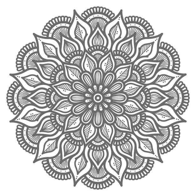 ornamental mandala illustration for abstract and decorative concept