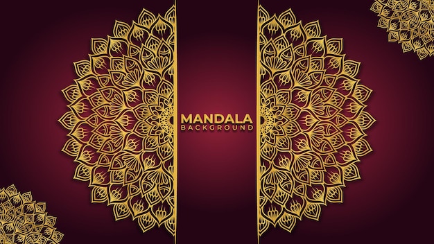 Vector ornamental mandala with creative elements