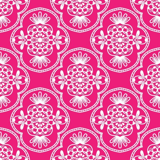 Vector ornamental pattern baroque and arabic style