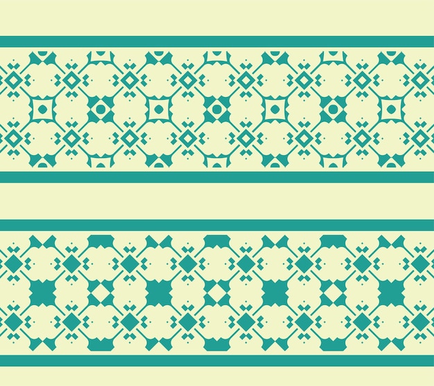 Ornamental pattern border design template