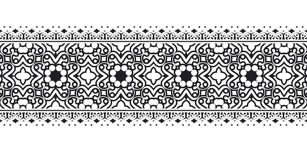 ornamental pattern border Design Template