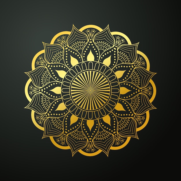 Ornamental round lace Ornate circle flower mandala