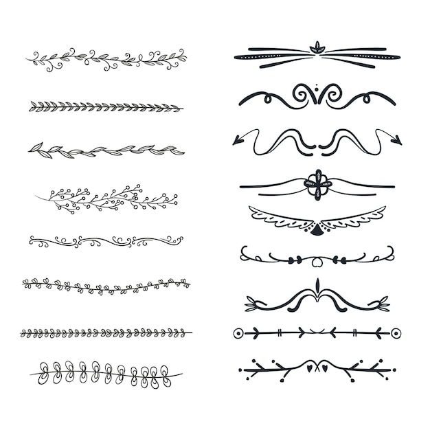 ornamental text divider elegant border design elements perfect for web page decoration invitatio