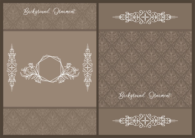 Ornamenten decoratieve vector bloemen