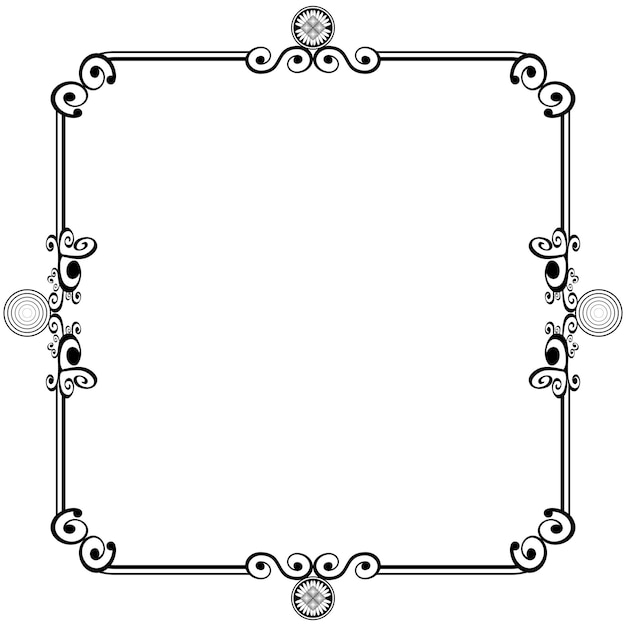 Vector ornamentframes kunnen zijn voor huwelijksuitnodigingen, boekomslagen of andere