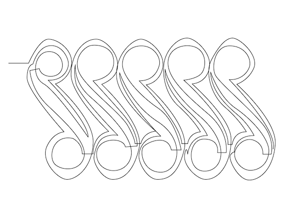 ornaments one line concept