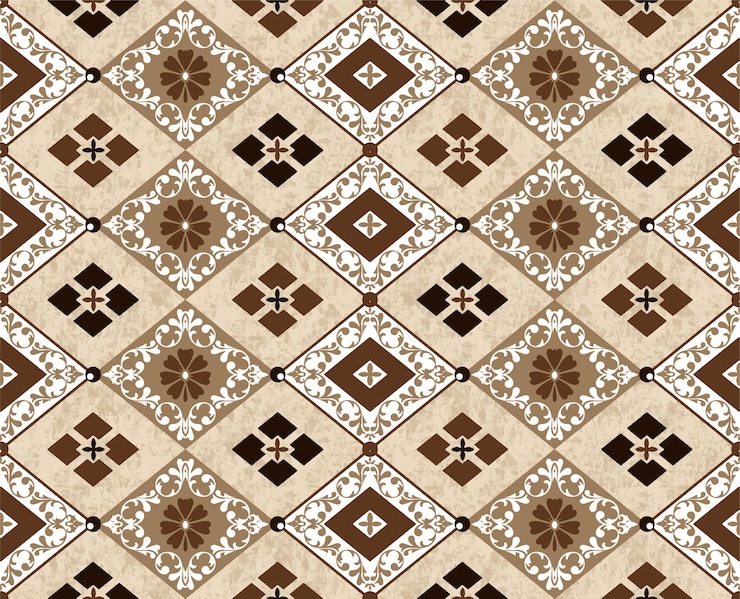 Vector ornaments pattern with geometrical style hand drawn vector art