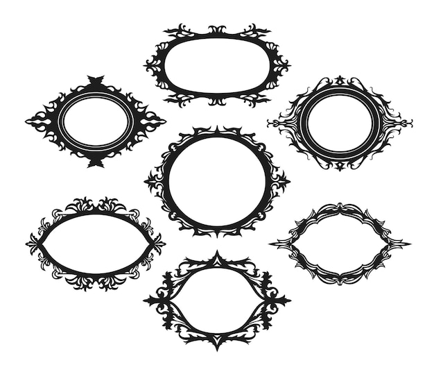 Ornate antique frame collection