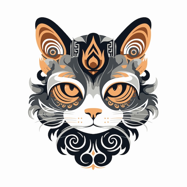 ornate cat illustration