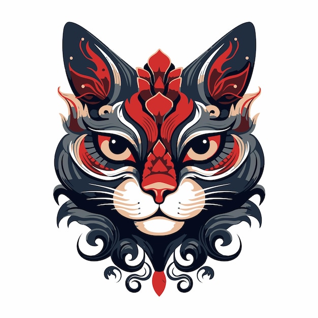 ornate cat illustration