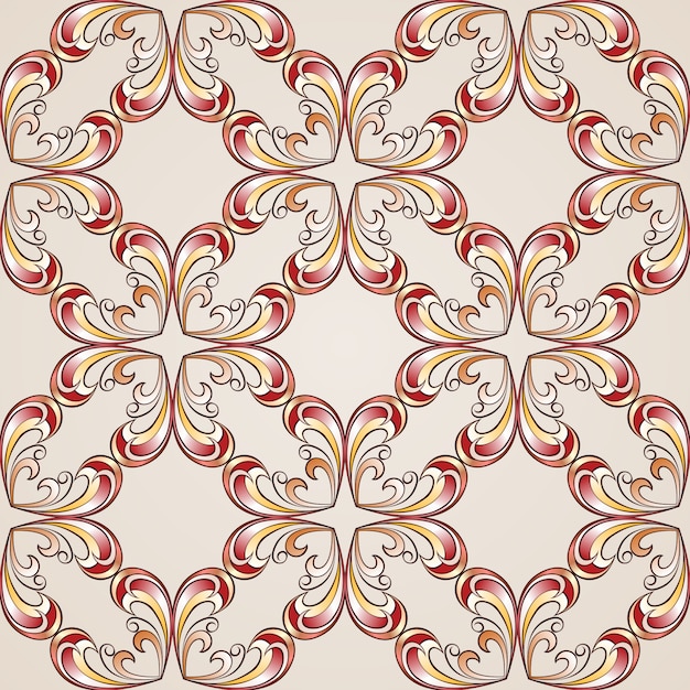 Ornate floral pattern