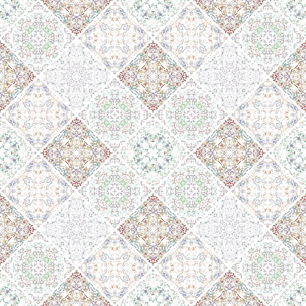 Ornate floral seamless texture endless pattern with vintage mandala elements