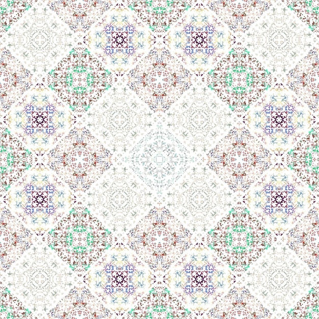 Ornate floral seamless texture endless pattern with vintage mandala elements