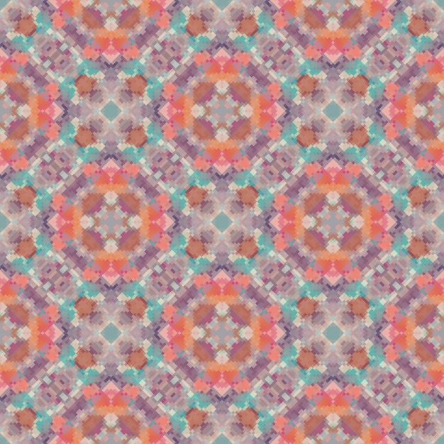 Ornate floral seamless texture endless pattern with vintage mandala elements