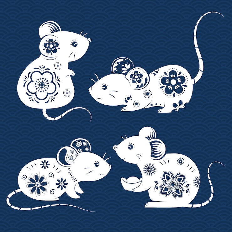 Vector ornate mice