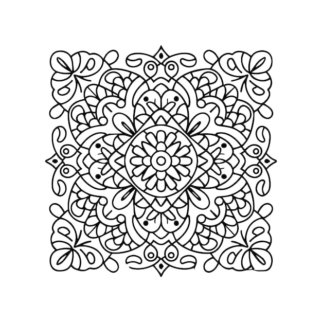 Ornate objects coloring pages Ornate objects outline for coloring book