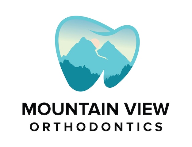 Orthodontie met bergzicht