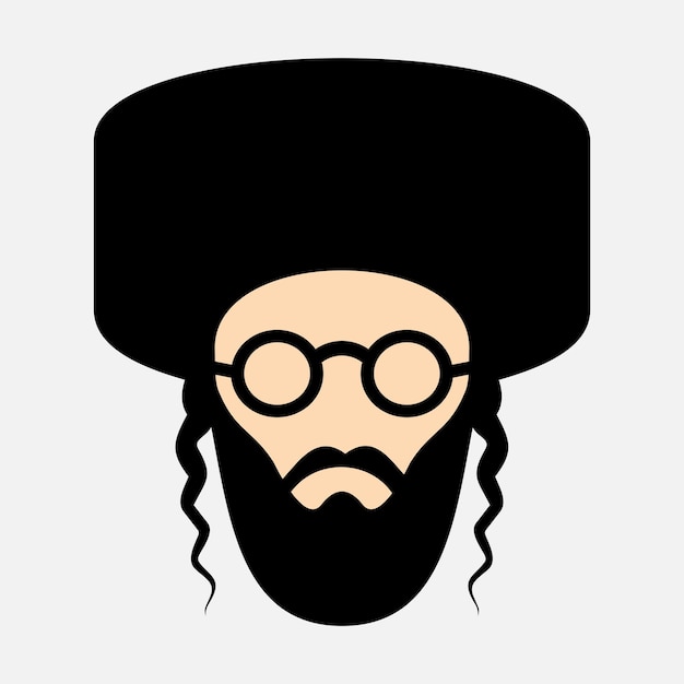 Vector orthodox jew vector icon4