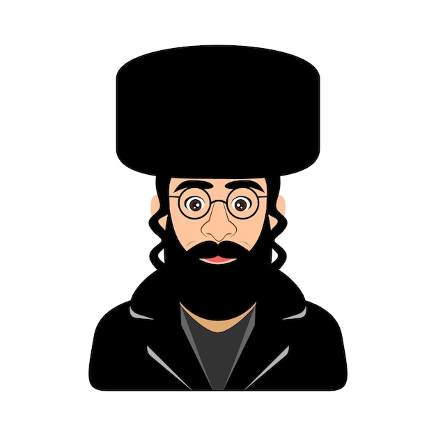 Vector orthodox jew vector icon5