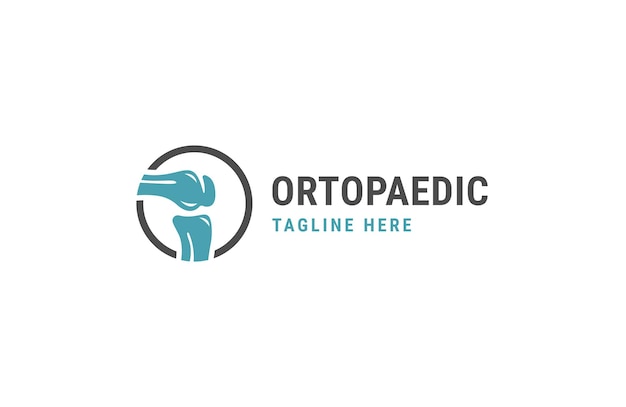 Orthopedic Health Bone Logo vector illustration Design template flat vector