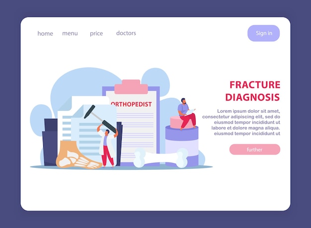 Дизайн веб-страницы ортопедической клиники