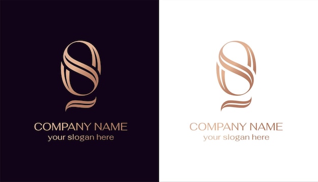 OS logo of SO monogram OS brief logo sjabloon elementen persoonlijk monogram Vector elegant logo