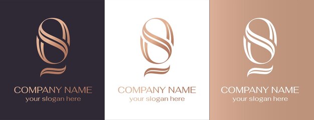 OS logo of SO monogram OS brief logo sjabloon elementen persoonlijk monogram Vector elegant logo