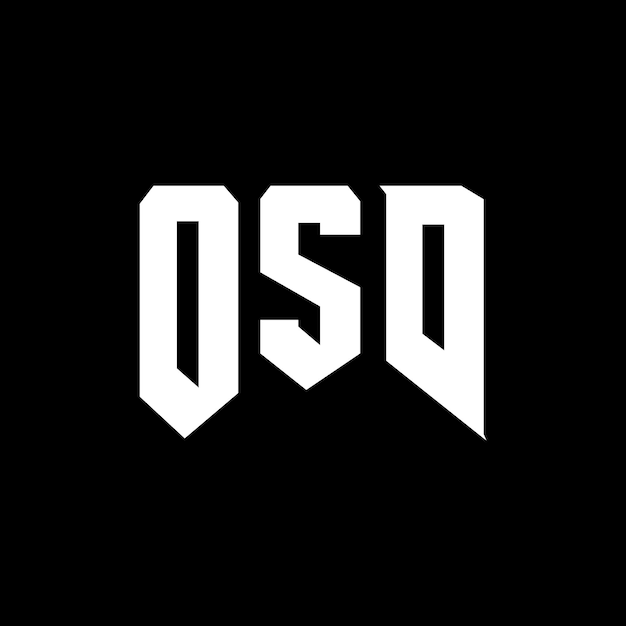 OSD letter logo ontwerp voor technologiebedrijf OSD logo ontwerp zwarte en witte kleurencombinatie OSD logo OSD vector OSD ontwerp OSD icoon OSD alfabet OSD typografie logo ontwerp