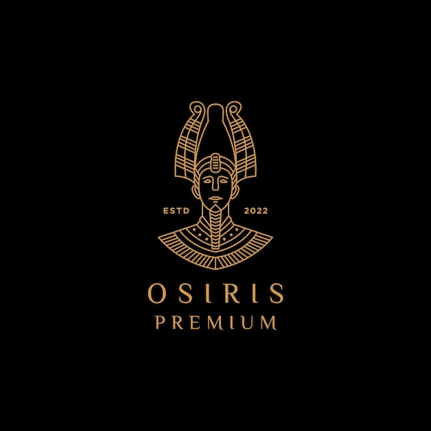 Osiris logo design icon vector