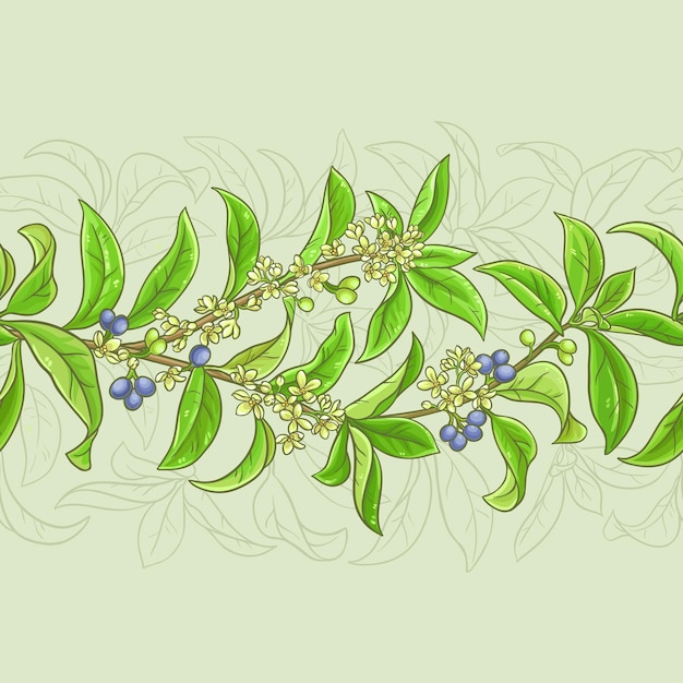 Vector osmanthus vector pattern