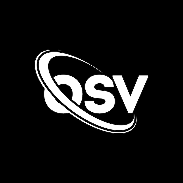 OSV logo OSV letter OSV letter logo ontwerp Initialen OSV logo gekoppeld aan cirkel en hoofdletters monogram logo OSV typografie voor technologiebedrijf en vastgoedmerk