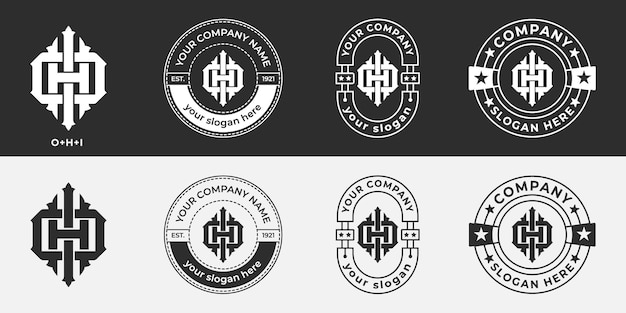 OTH Monogram premium logo-ontwerp