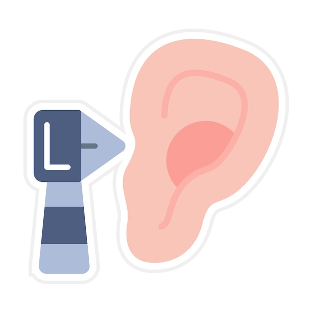 Otoscopy vector icon Can be used for Health Checkup iconset