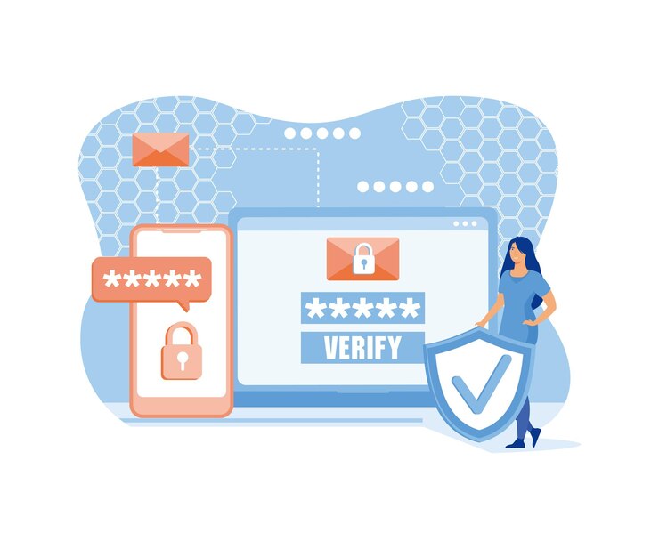 Vector otp onetime password for secure transaction on digital payment transaction for mobile app on smartphone screen flat vector modern illustration