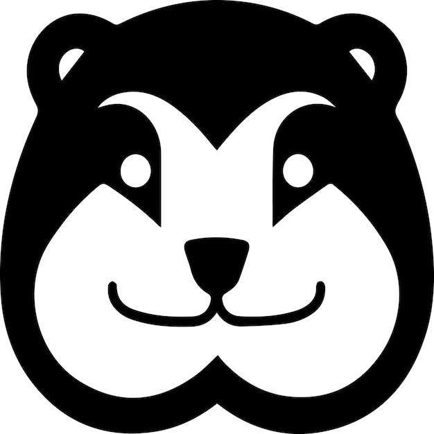 Vector otter head logo vector