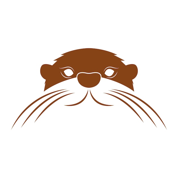 Otter icon logo design