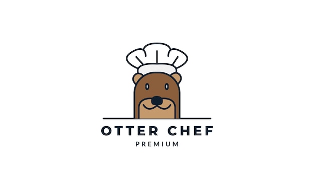 Otter koken vector illustratie ontwerp