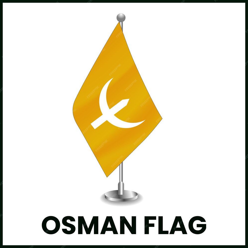 Premium Vector | Ottman empire flag