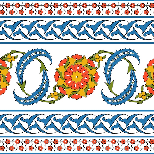 Ottoman ancient Turkish patterns, motifs